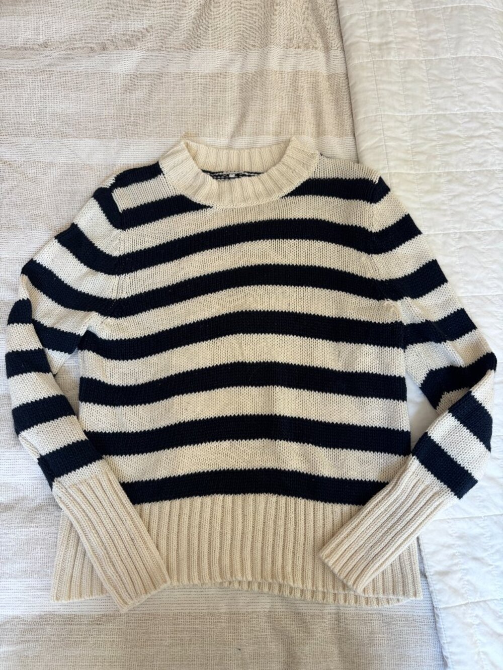 Kule Tatum Sweater in Cream/Navy Stripes